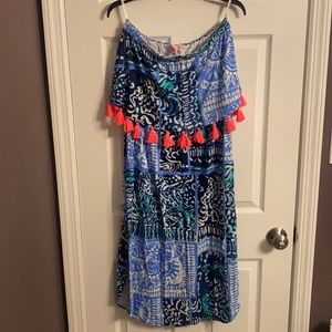 Lily Pulitzer strapless dress!